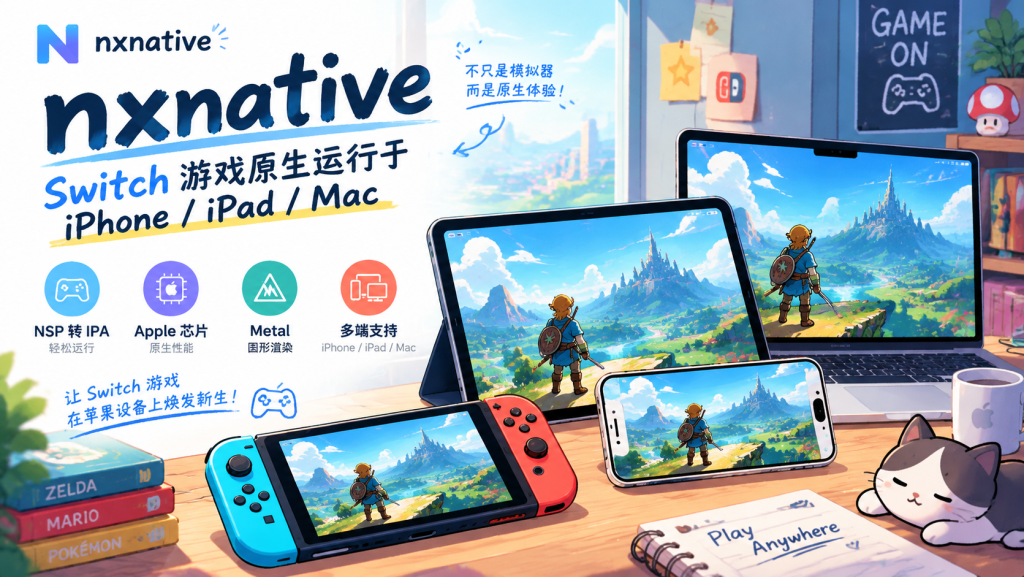 nxnative — 在 iPhone 和 iPad 上原生运行你自己的 Switch 游戏